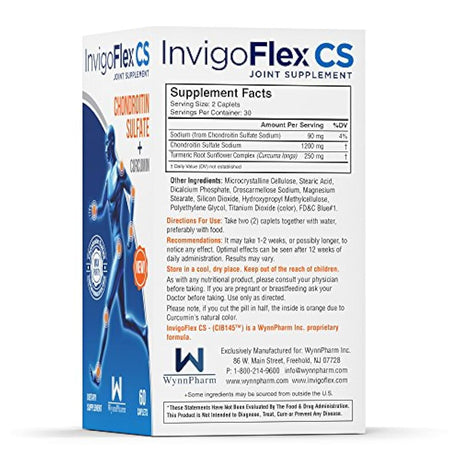 Suplemento invigoflex CS Sulfato Chondroitin , 1200 mg