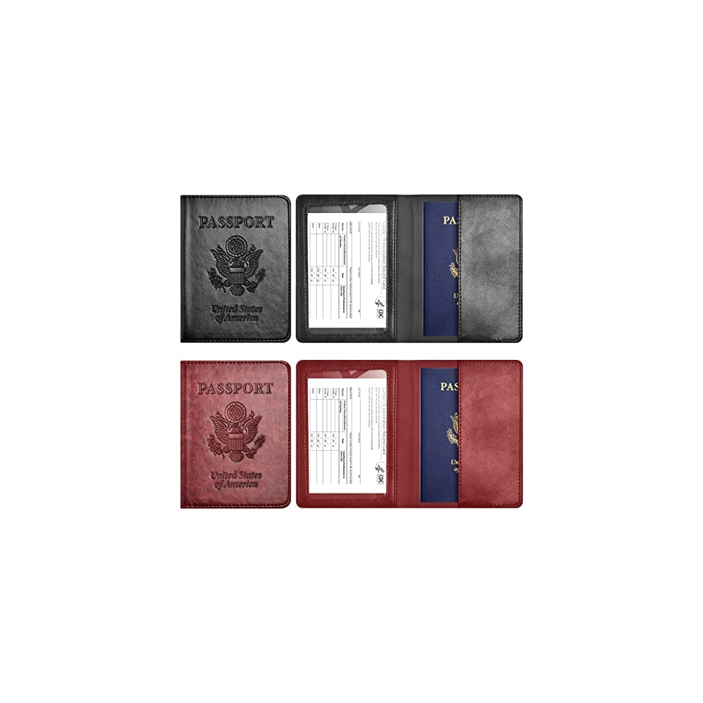 Porta Documentos y Tarjetas Soporte para pasaporte rojo