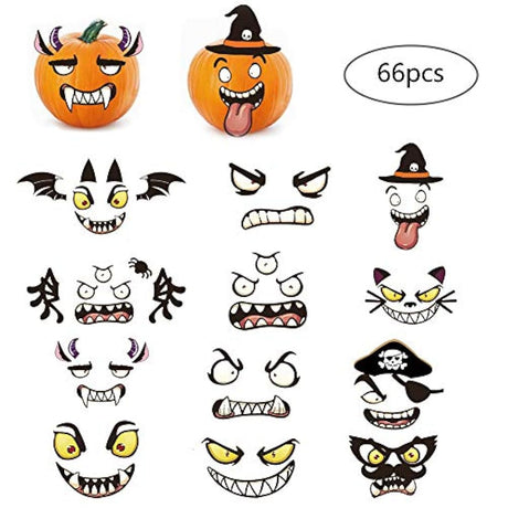 XJF calabaza de Halloween Kit de decoración pegatinas