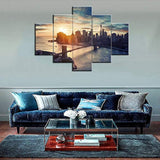 United States Cityscape - Pintura sobre lienzo (5 piezas)