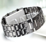 Reloj de pulsera para hombre Moda Novedad Lava Rojo Azul LED
