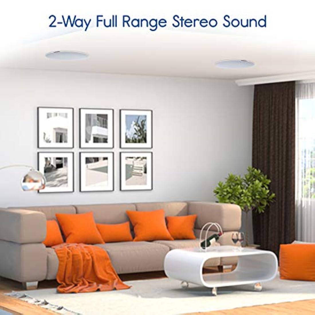 Parlantes de 2 vías con Bluetooth  PYLE-HOME PDICBT852RD