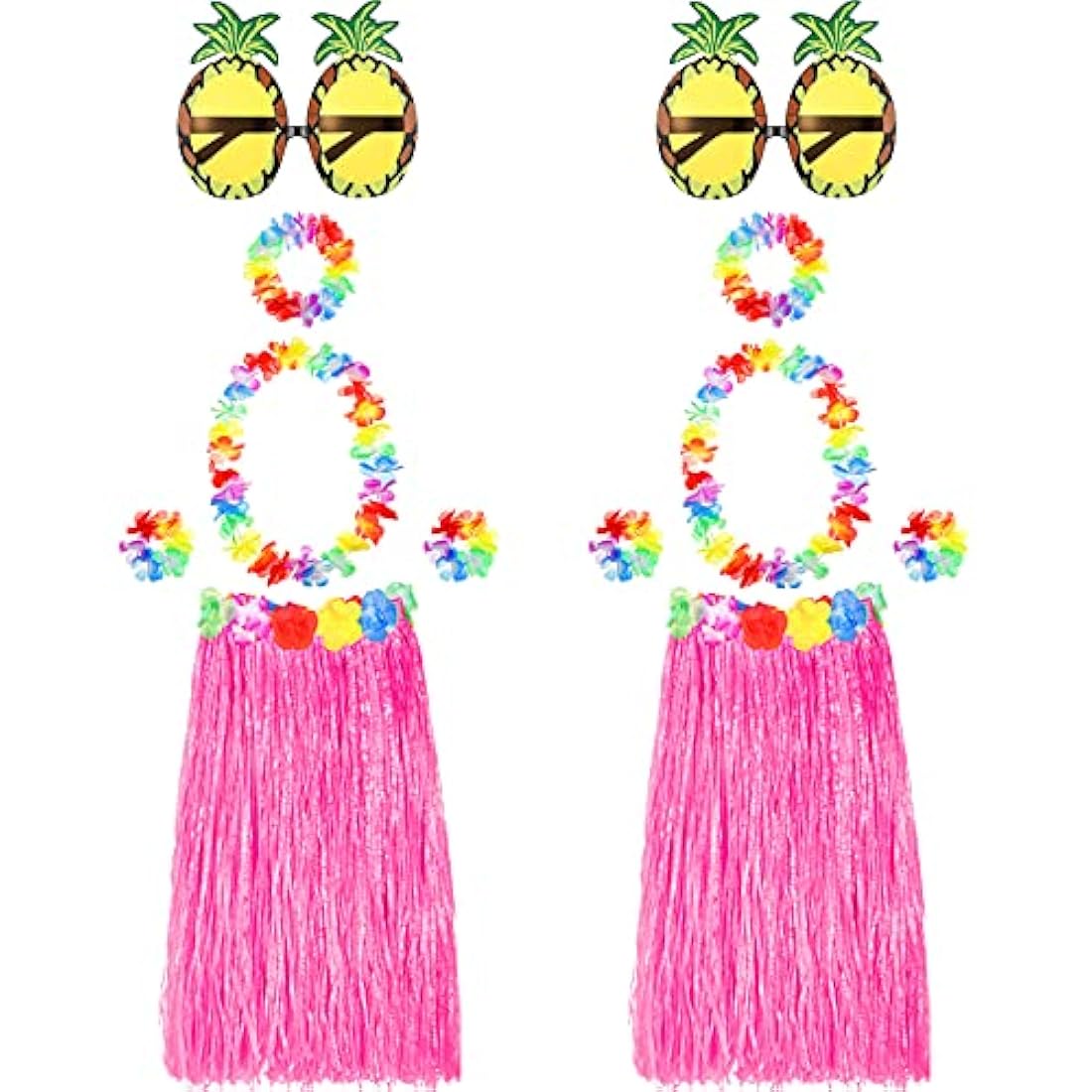 Disfraces 2 juegos de falda hawaiana