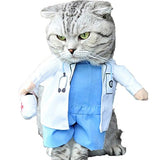 Perro Gato Doctor Traje Mascota Doctor Ropa Halloween Jeans