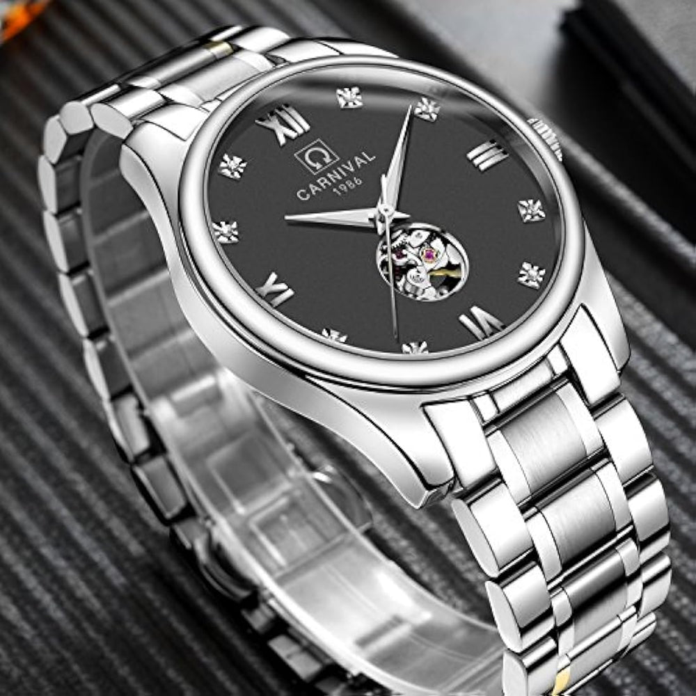 reloj  Set de regalo para hombres y mujeres de 2 (negro)