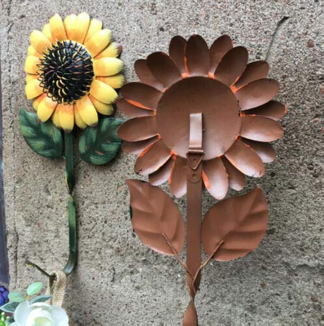 Conjunto de 2 llaves de gancho para el hogar de girasol