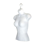 Conjunto de maniquíes torso blanco, S-M, 6 piezas, con gancho