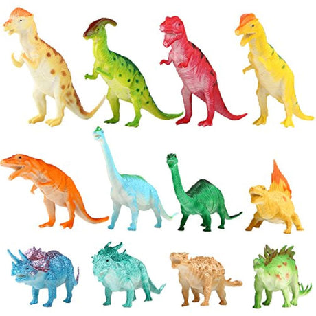 Figura de dinosaurio para bebés de plástico