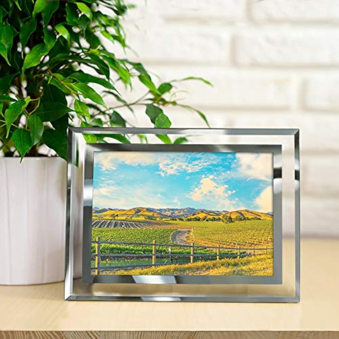 Giftgarden - Marco de fotos de cristal para decoración del hogar, Vidrio, 5X7, 5x7