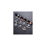 Aretes de flor de loto para mujer
