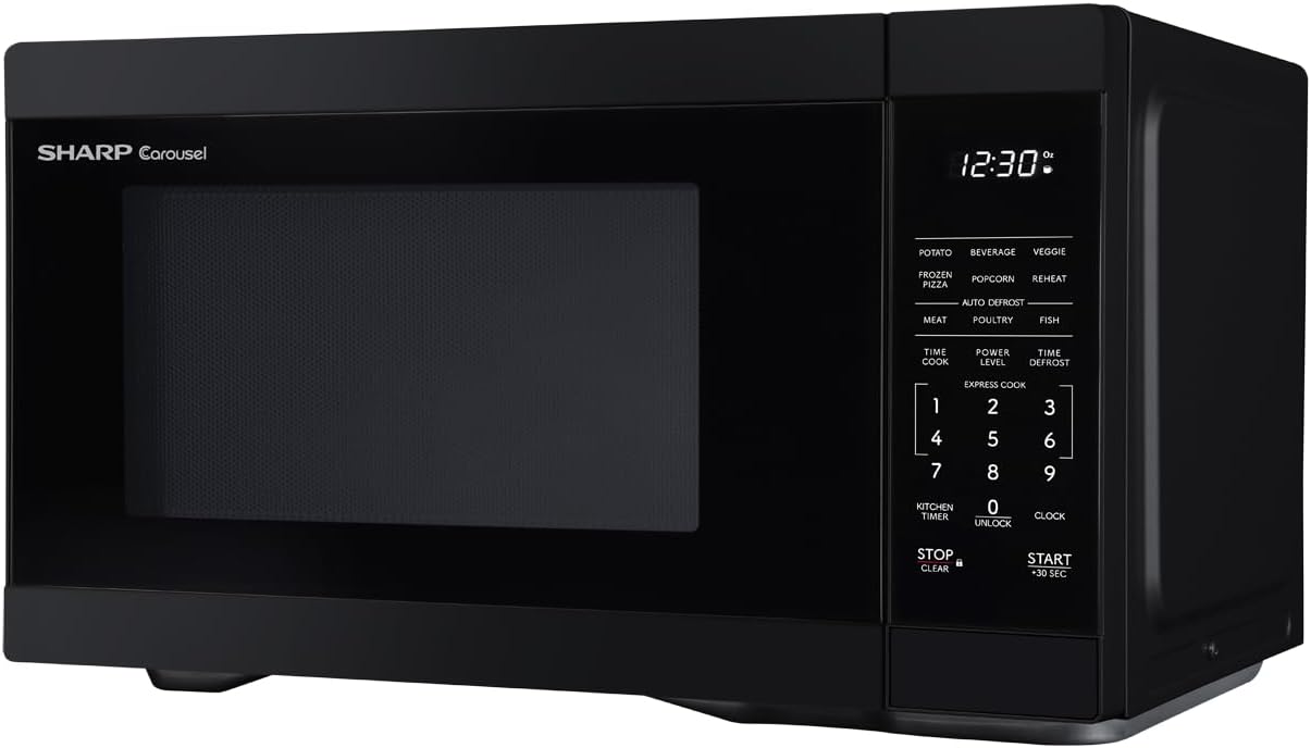 Microondas SHARP SMC1161KB 1.1 CuFt 1000W con Plato Giratorio