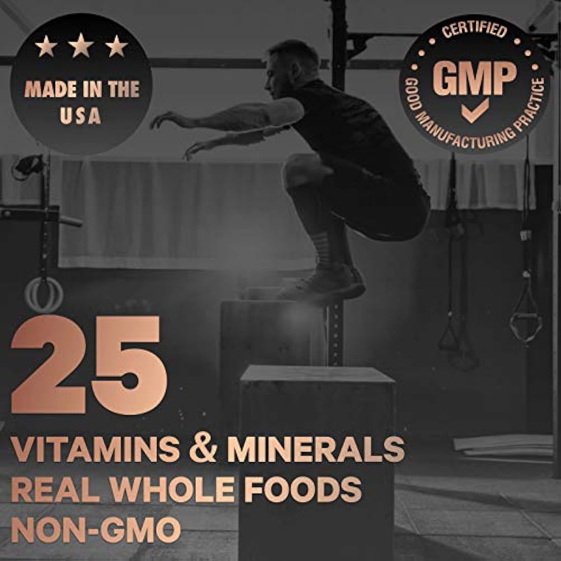 Multivitamínico de alimentos enteros para hombres