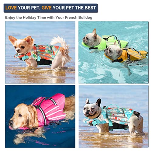 Petglad Chaleco salvavidas para perros con flotador