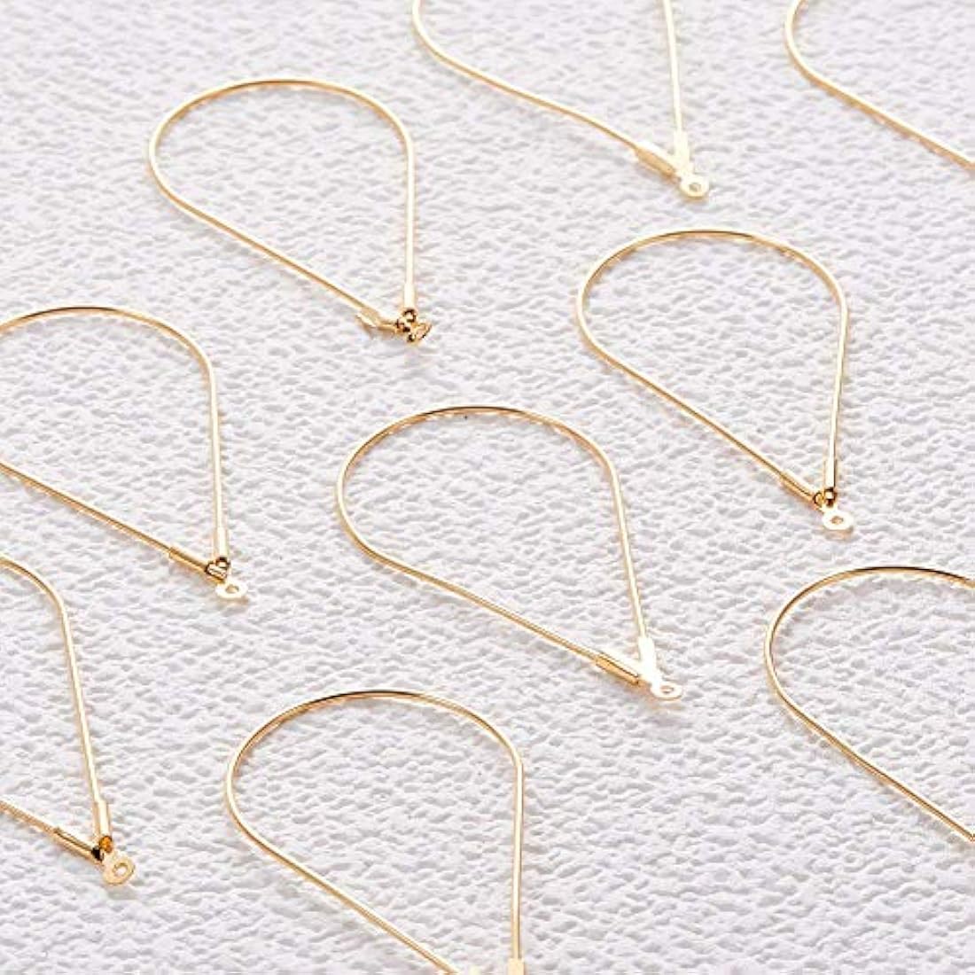 pendientes de aro chapados en oro de 18 quilates