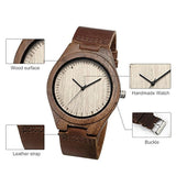 Reloj de pulsera de piel de vacuno con correa de piel