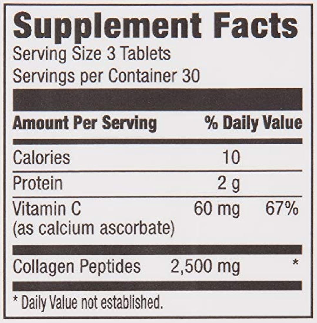 Péptidos de Colágeno vitamina C 90 pastillas