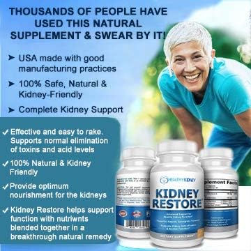 Suplemento de limpieza renal y salud renal 60 cápsulas