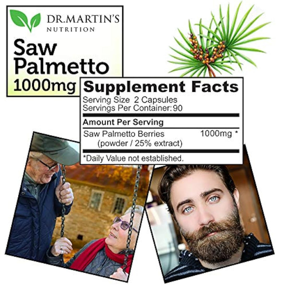 Saw Palmetto Super Strength, 180 cápsulas de suplemento