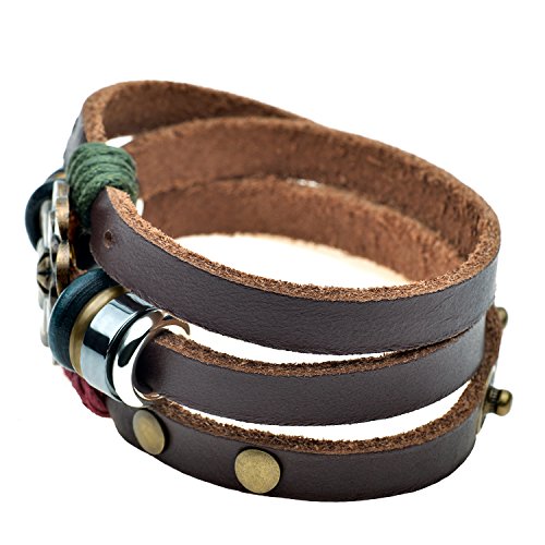 Pulsera de abrigo con botón a presión de flor de loto
