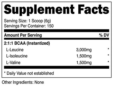 Nutricost BCAA Powder 2: 1: 1-150 porciones