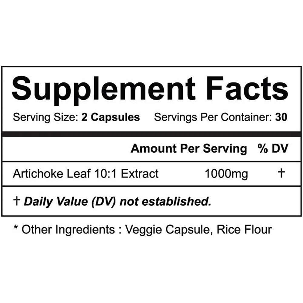 Suplementos Vitapia Alcachofa Leaf 1000mg(10000mg)
