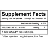 Suplementos Vitapia Alcachofa Leaf 1000mg(10000mg)