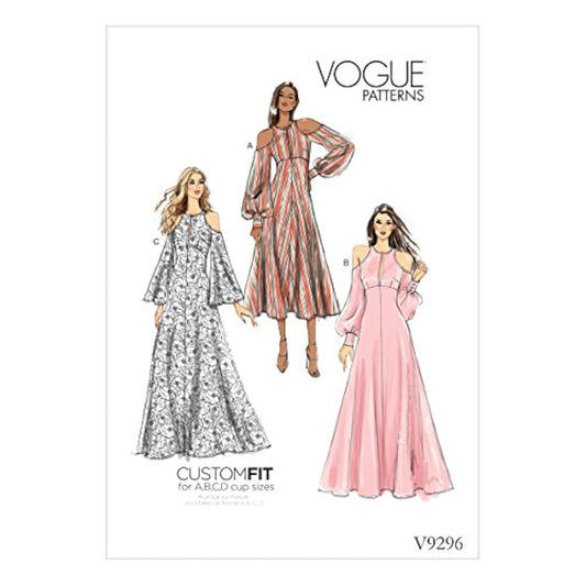 Vogue Patterns V9296A50 - Vestido para mujer color verde