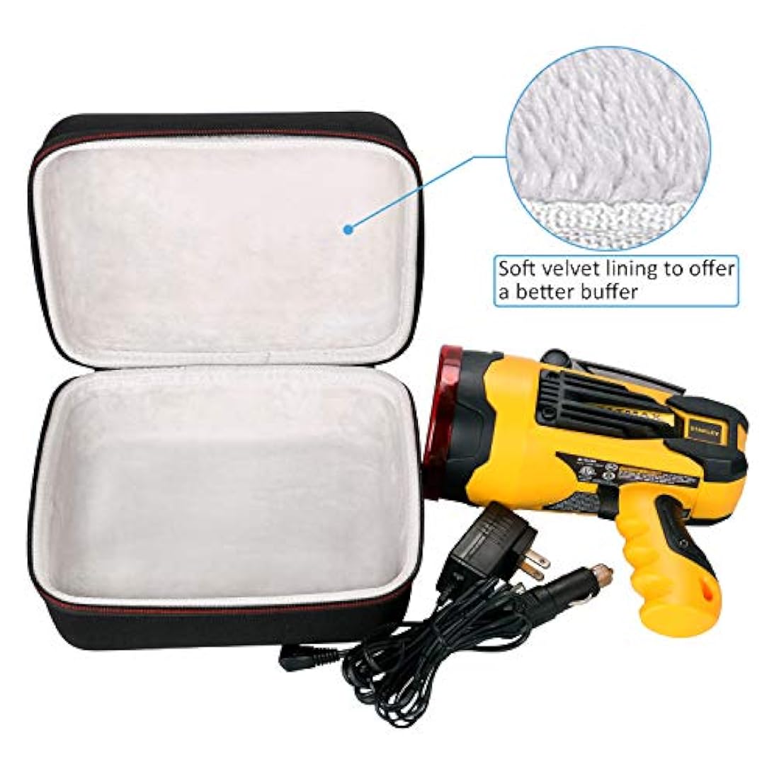 LTGEM - Funda rígida de EVA resistente al agua para faros delanteros, LED, bolsa de almacenamiento