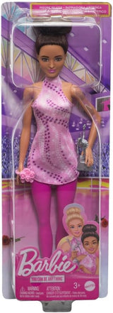 Barbie Carreras Muñeca Moda con Accesorios y Trofeo, Ice Skater