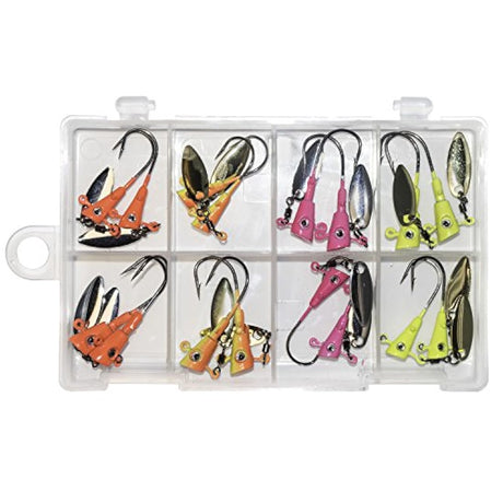Tipo de pez imán aleta Kit de giro - 8 tamaños 1/8 Jig Heads
