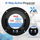 Parlantes marinos duales de 4 pulgadas