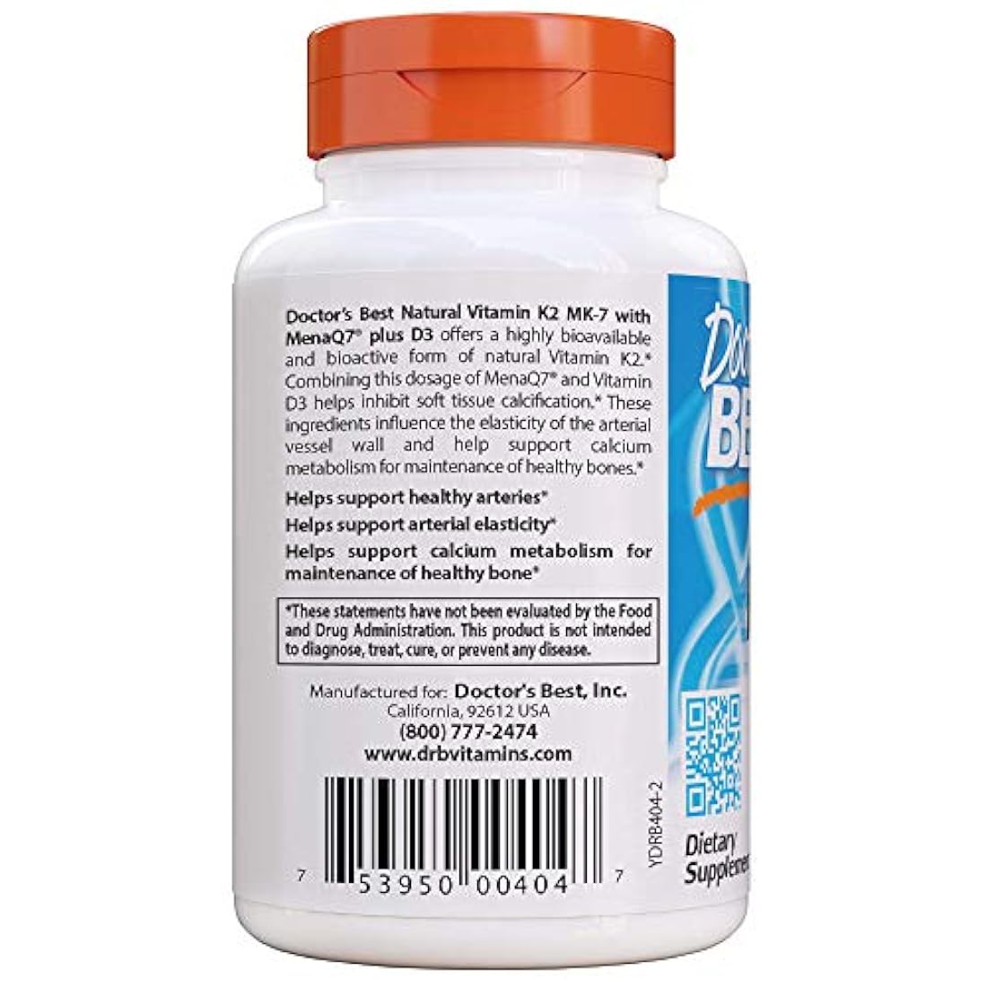 Cápsulas vegetales de vitamina K2
