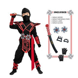 Disfraces  Atuendo de Ninja del dragón rojo