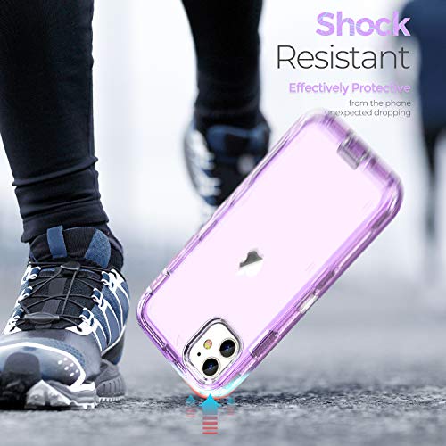 ORIbox - Funda compatible con iPhone 11, resistente a los golpes, anticaídas, transparente