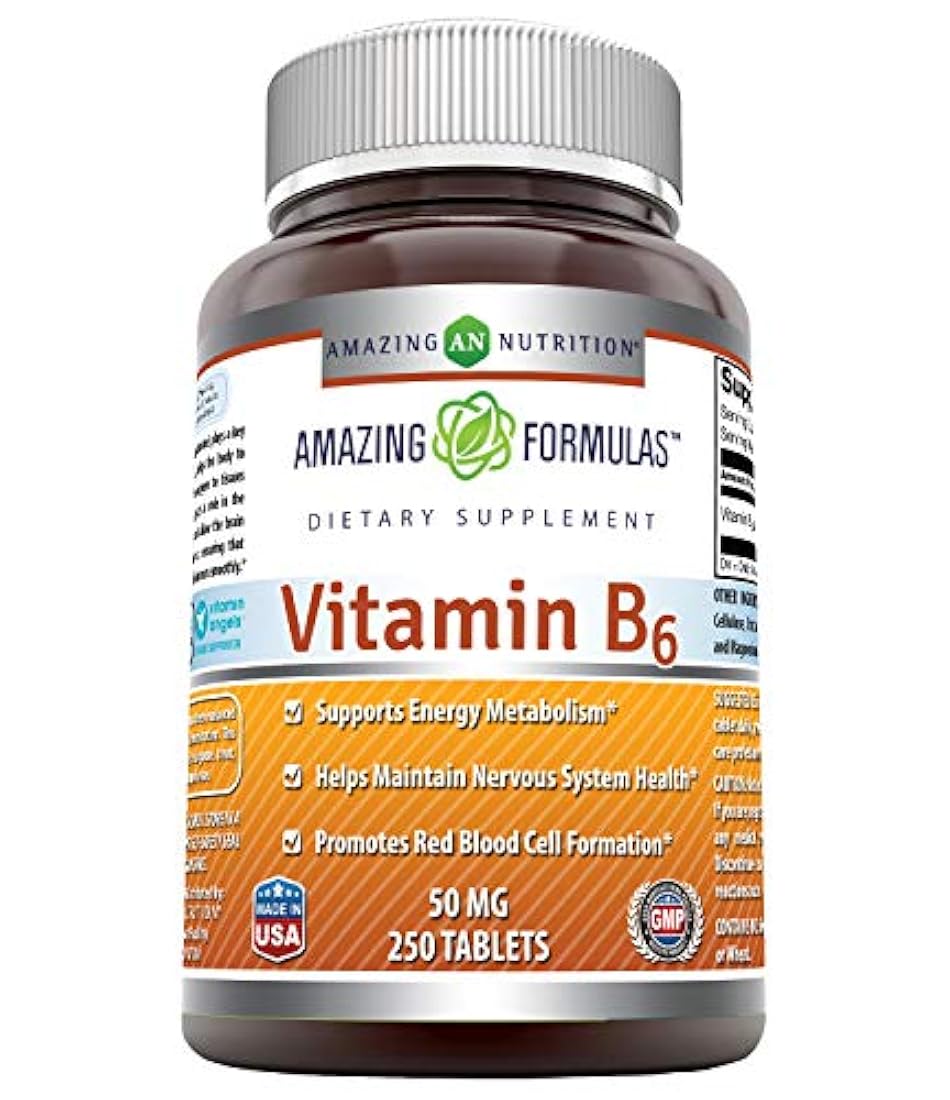 Amazing Formulas Vitamina B6-50mg 250 comprimidos