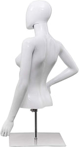 Torso Maniquí Femenino Giantex Altura Ajustable con Soporte