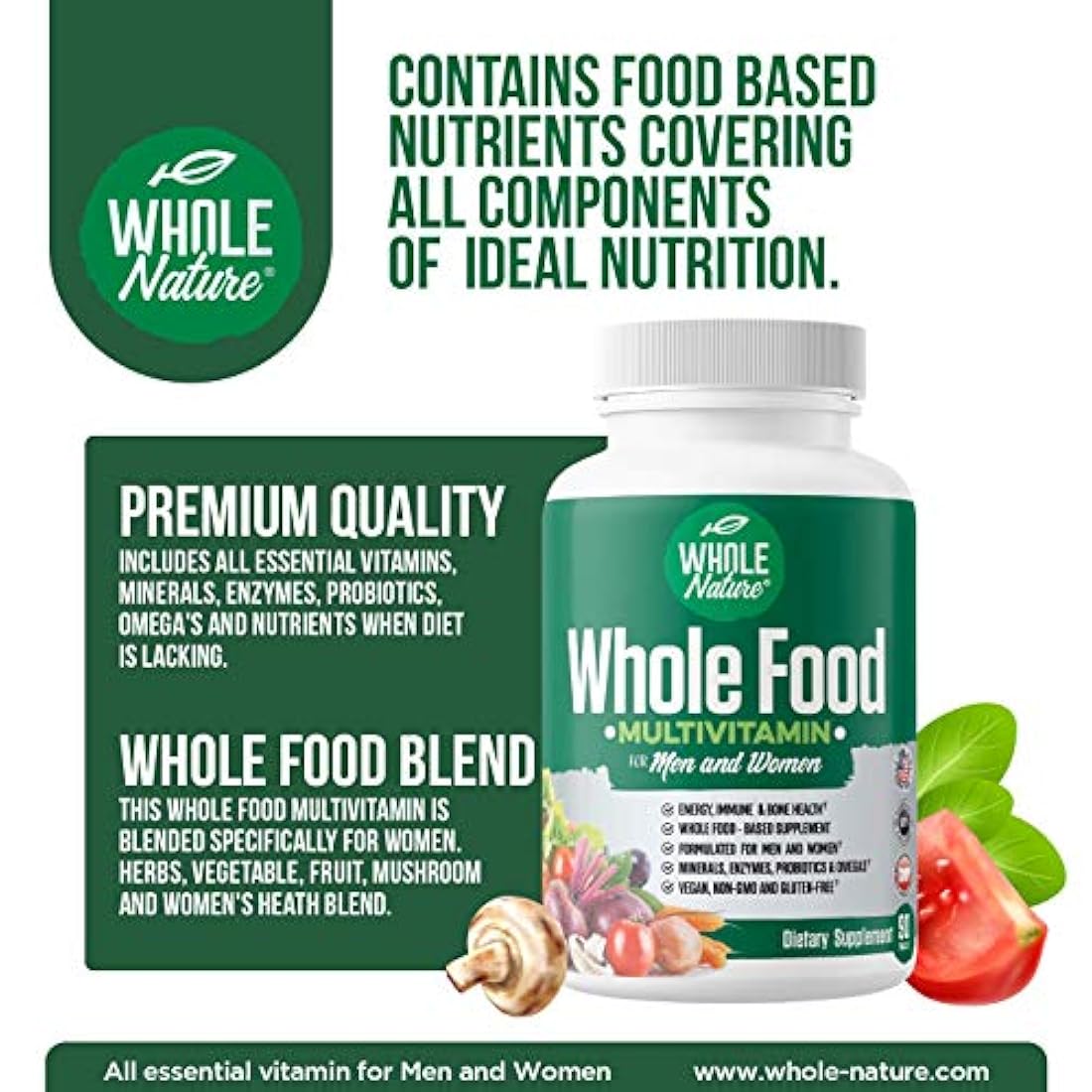 Whole Nature Whole Food Multivitamínico
