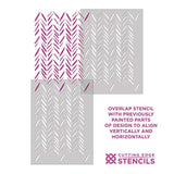 Plantilla de pared con pinceles, para decoración de pared,   y suelos