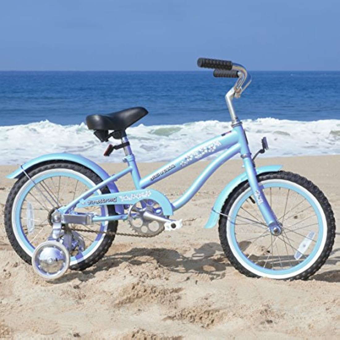 Bicicleta para niña con ruedas de entrenamiento