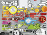 Kuhn Rikon Colori+ - Cuchillo de queso (3 unidades) negro