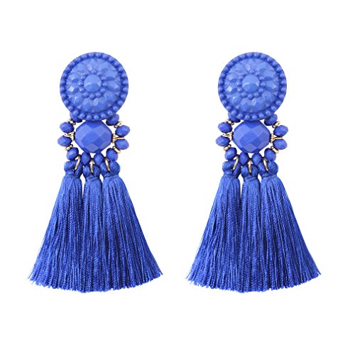 Boderier - Aretes hechos a mano color azul
