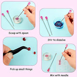 Juego de 9 herramientas para agitar agujas y cucharas para hacer joyas