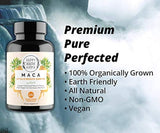 Complemento orgánico  maca Raíz 1200 mg-Vegano gelatinizado