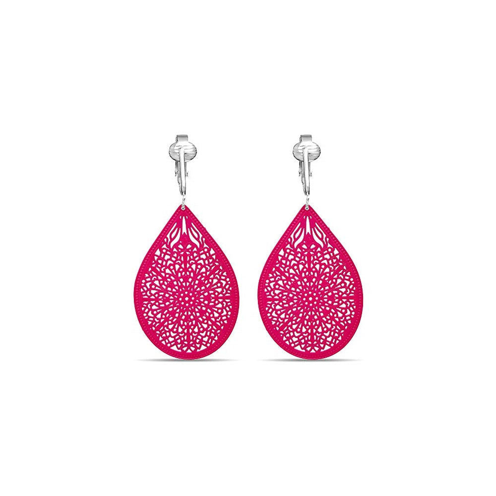 Aretes colgantes de filigrana victoriana para mujer