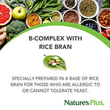 Nature 's Plus – B-Complex W/Arroz Bran, 90 tabletas