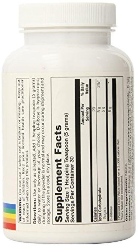Solaray D-Ribrose Powder 5000 mg, 150 gramos