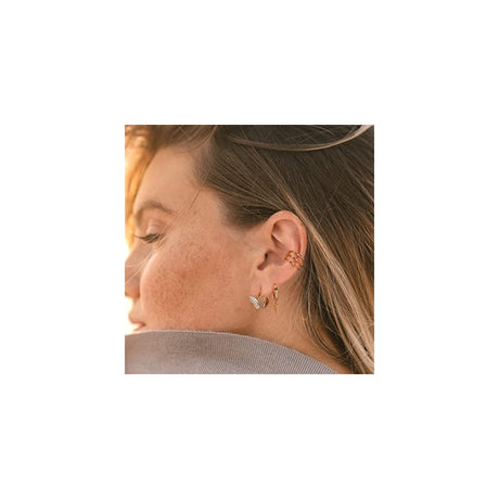 Aretes de presión pequeños para mujer