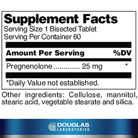 Douglas Laboratories - pregnenolona 25 mg - 60 tabletas