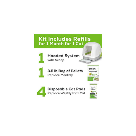 Kit de iniciación de sistema de caja de arena para gatos