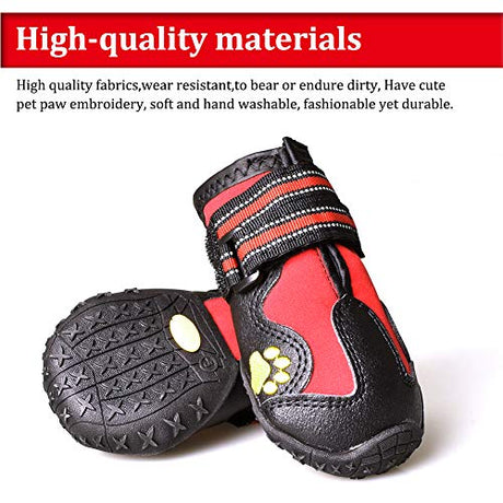 Botas para perros antideslizantes, botines impermeables